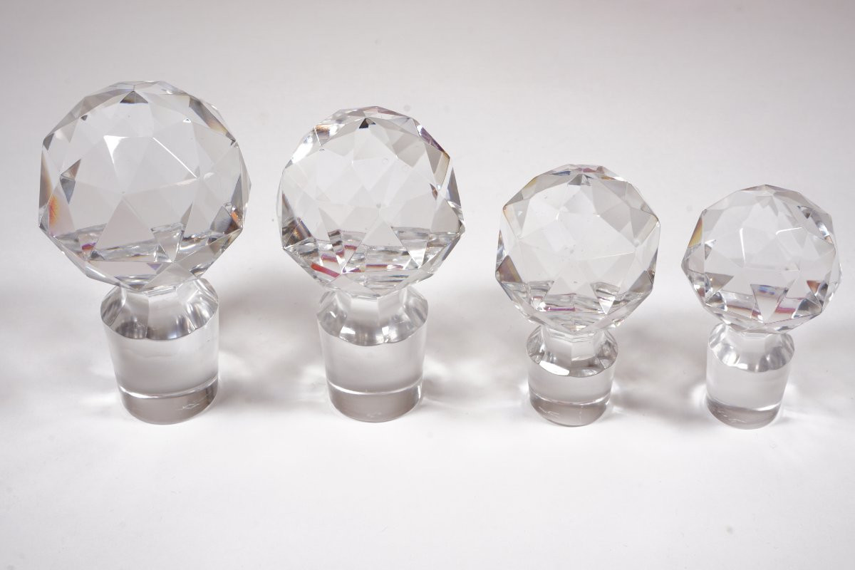 Garniture de toilette Cristal Baccarat rouge-photo-6