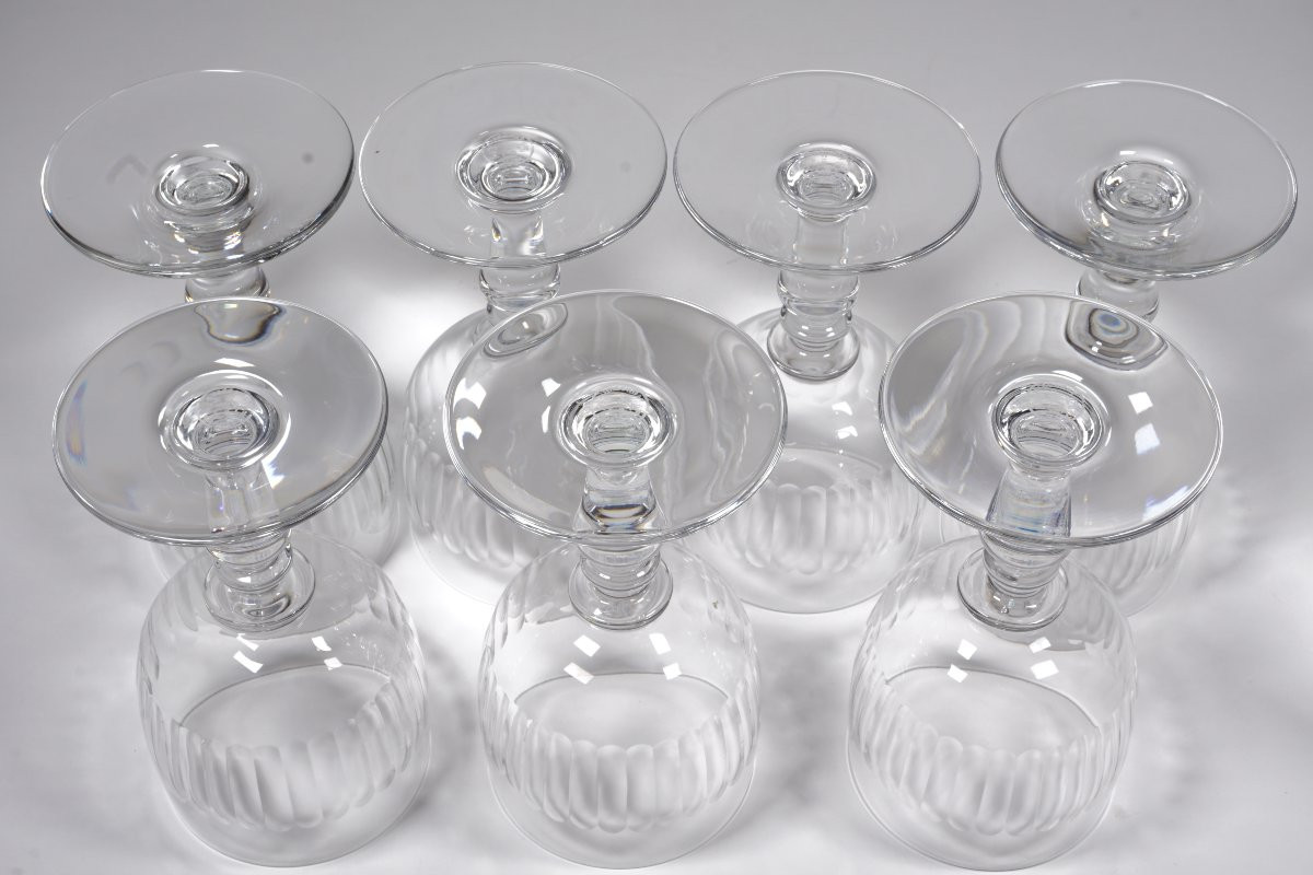 7 Baccarat Renaissance Crystal Wine Glasses No. 4-photo-3