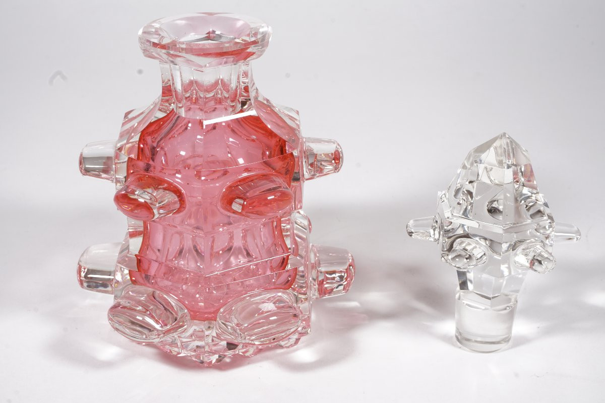 Flacon de toilette, parfum cristal Le Creusot?, Saint Louis?-photo-1