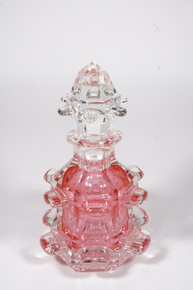 Flacon de toilette, parfum cristal Le Creusot?, Saint Louis?-photo-3