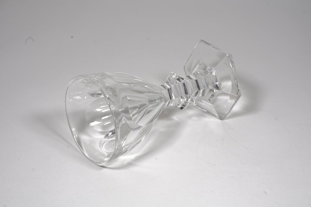 6 Baccarat Harcourt Crystal White Wine , Porto Glasses-photo-4