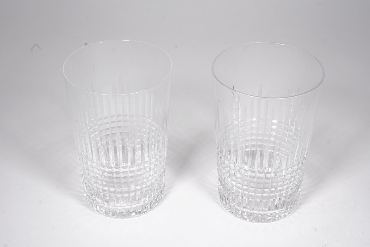 2 gobelets cristal Baccarat Nancy-photo-2