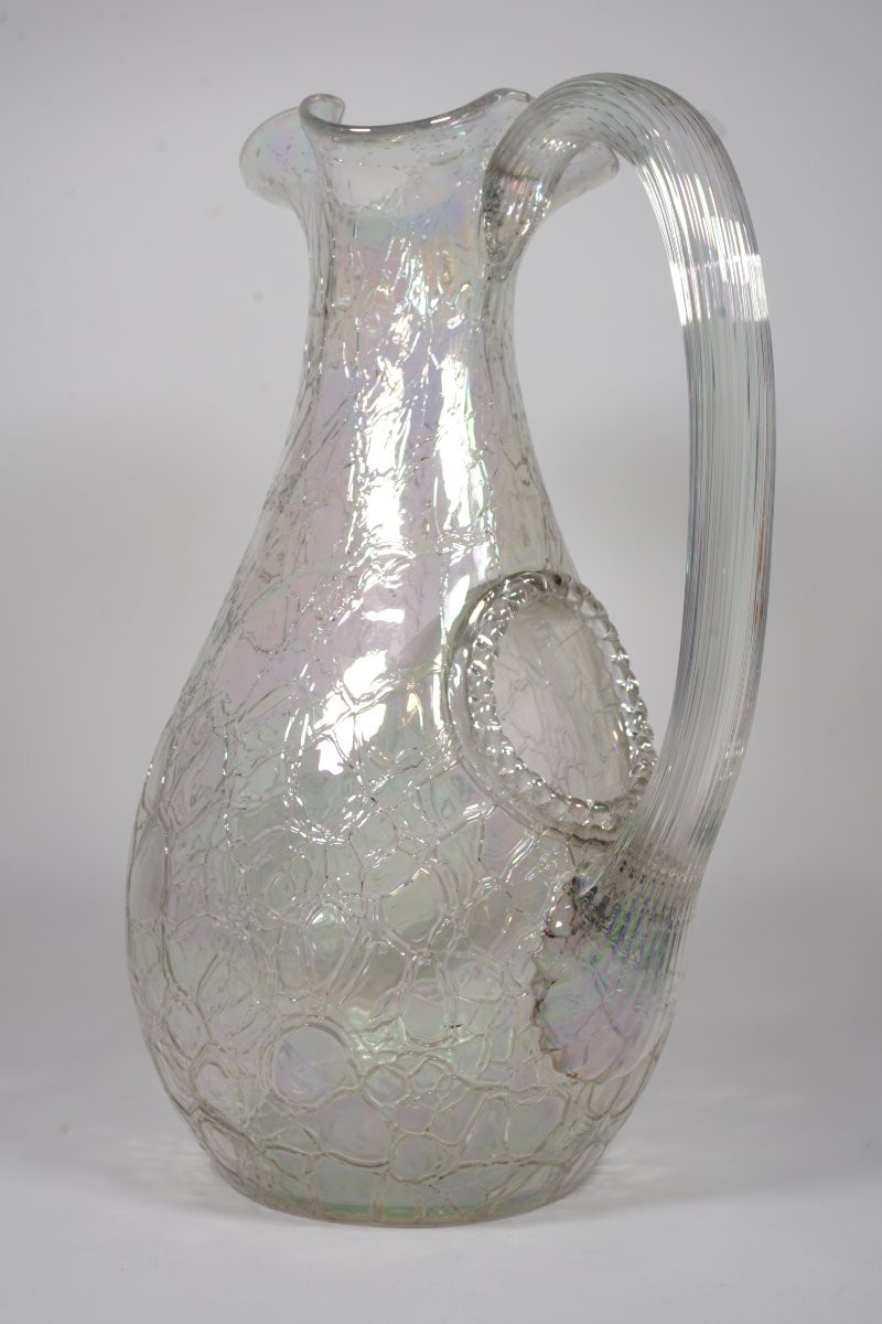  Ice Jug, Glass, Crystal Venice-style-photo-4