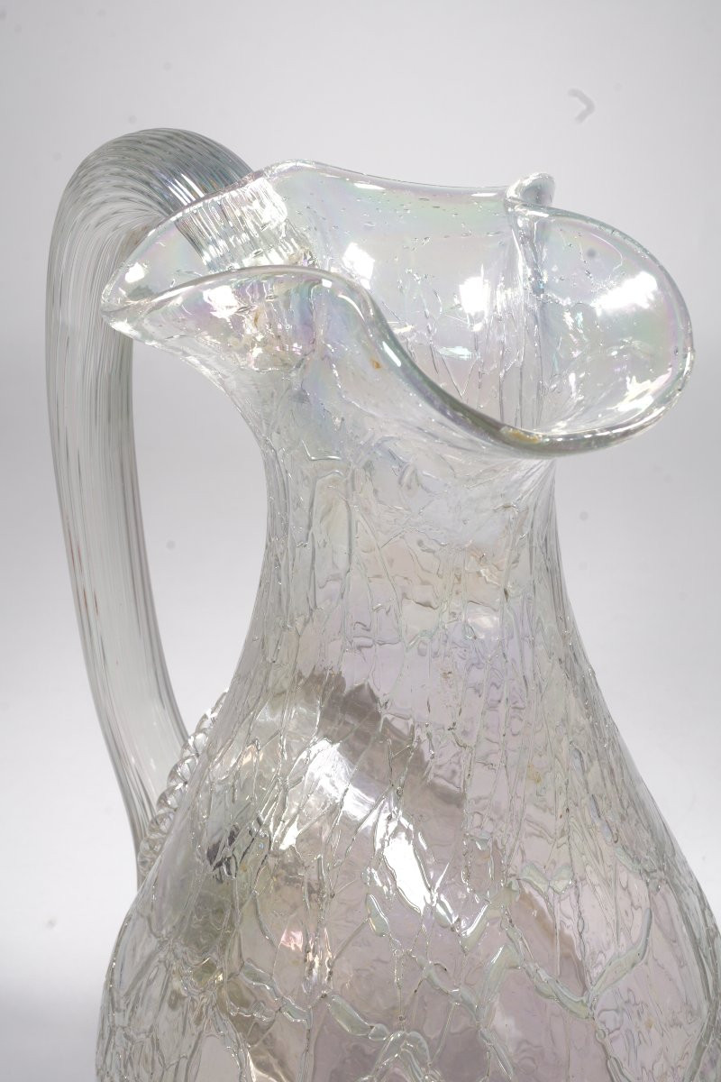  Ice Jug, Glass, Crystal Venice-style-photo-1