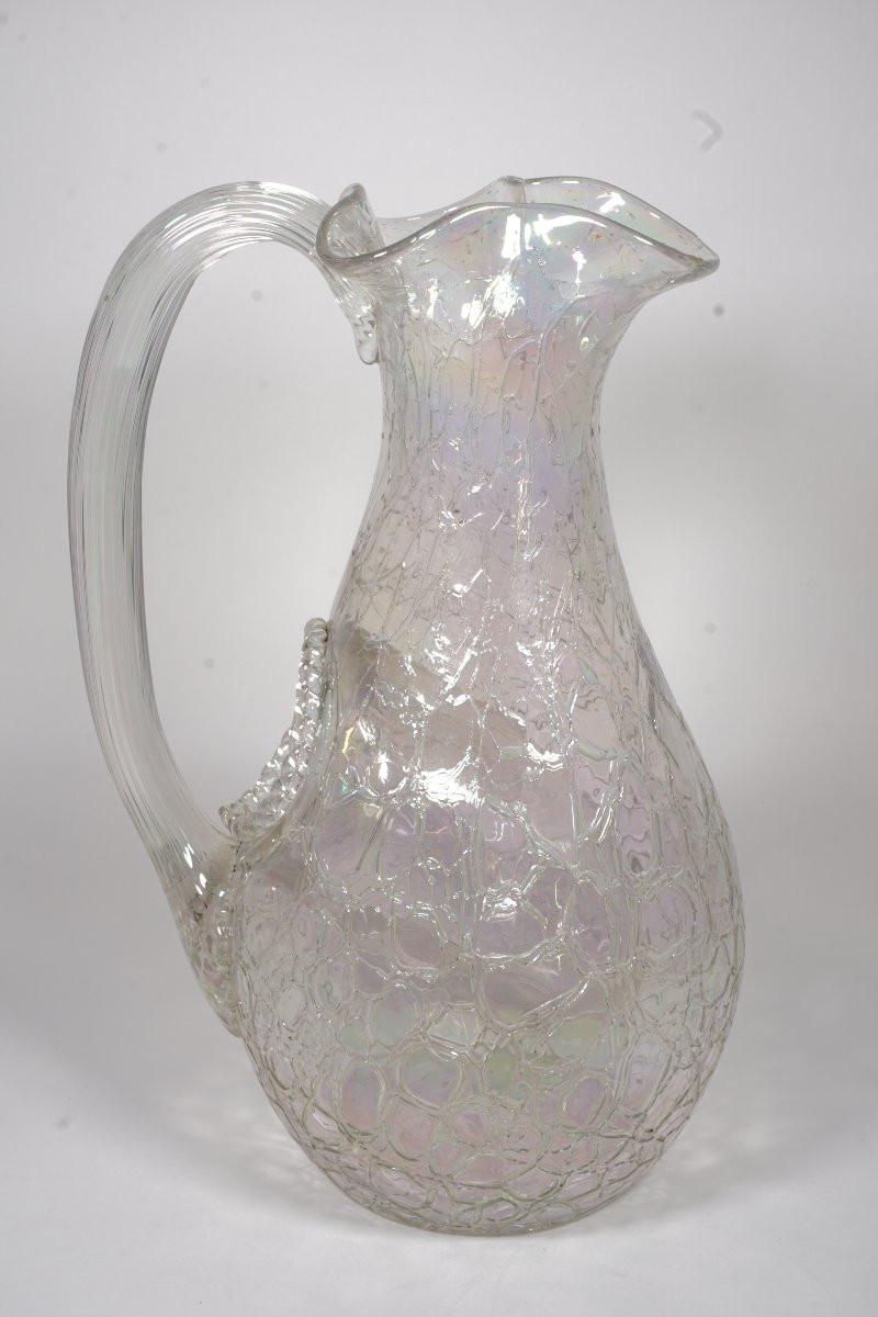  Ice Jug, Glass, Crystal Venice-style-photo-3