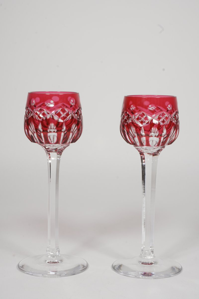 6 verres à liqueur cristal Saint Louis Traminer-photo-4