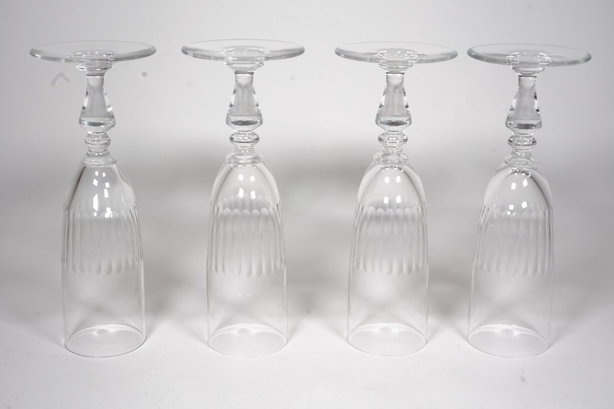 4 flutes à champagne cristal Baccarat Renaissance-photo-4