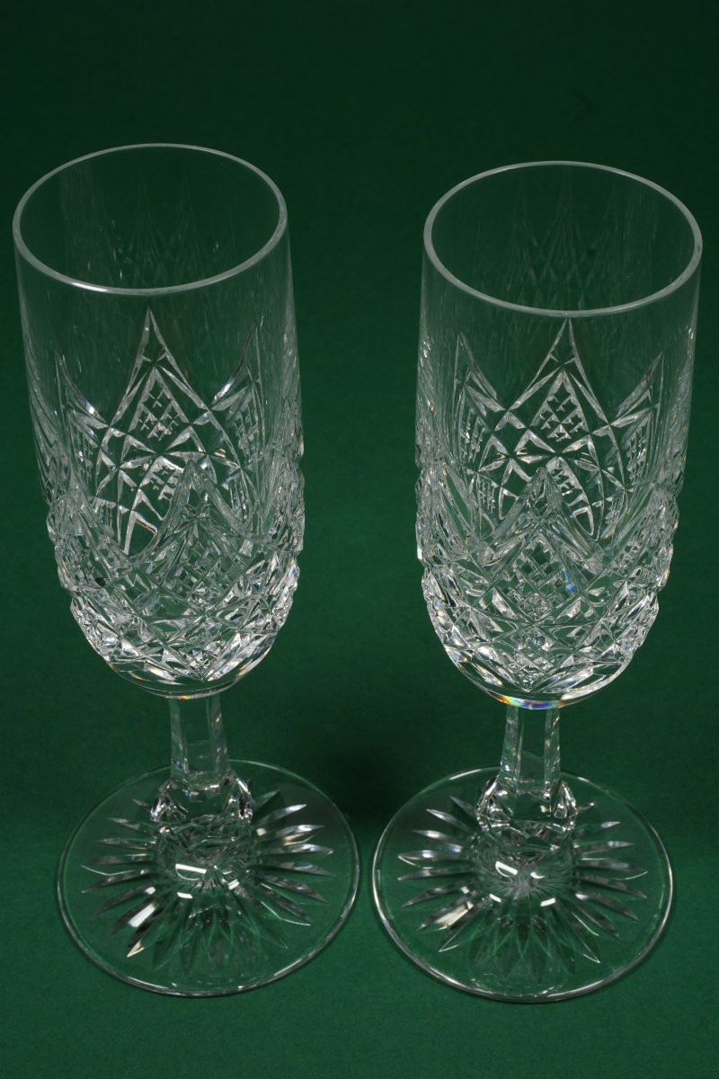 2 flutes à champagne cristal Baccarat Renaissance (10 disponibles)-photo-2