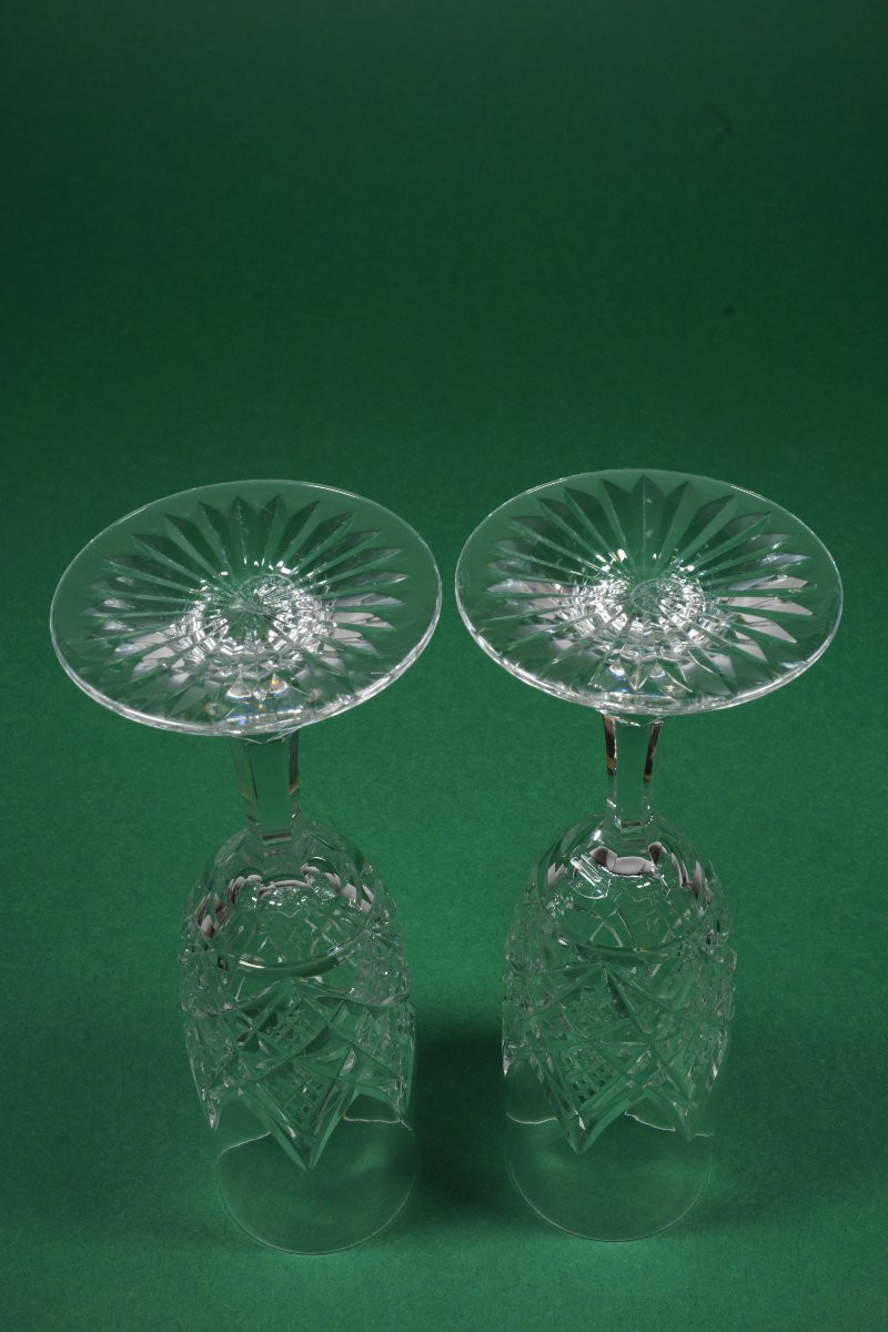 2 flutes à champagne cristal Baccarat Renaissance (10 disponibles)-photo-4