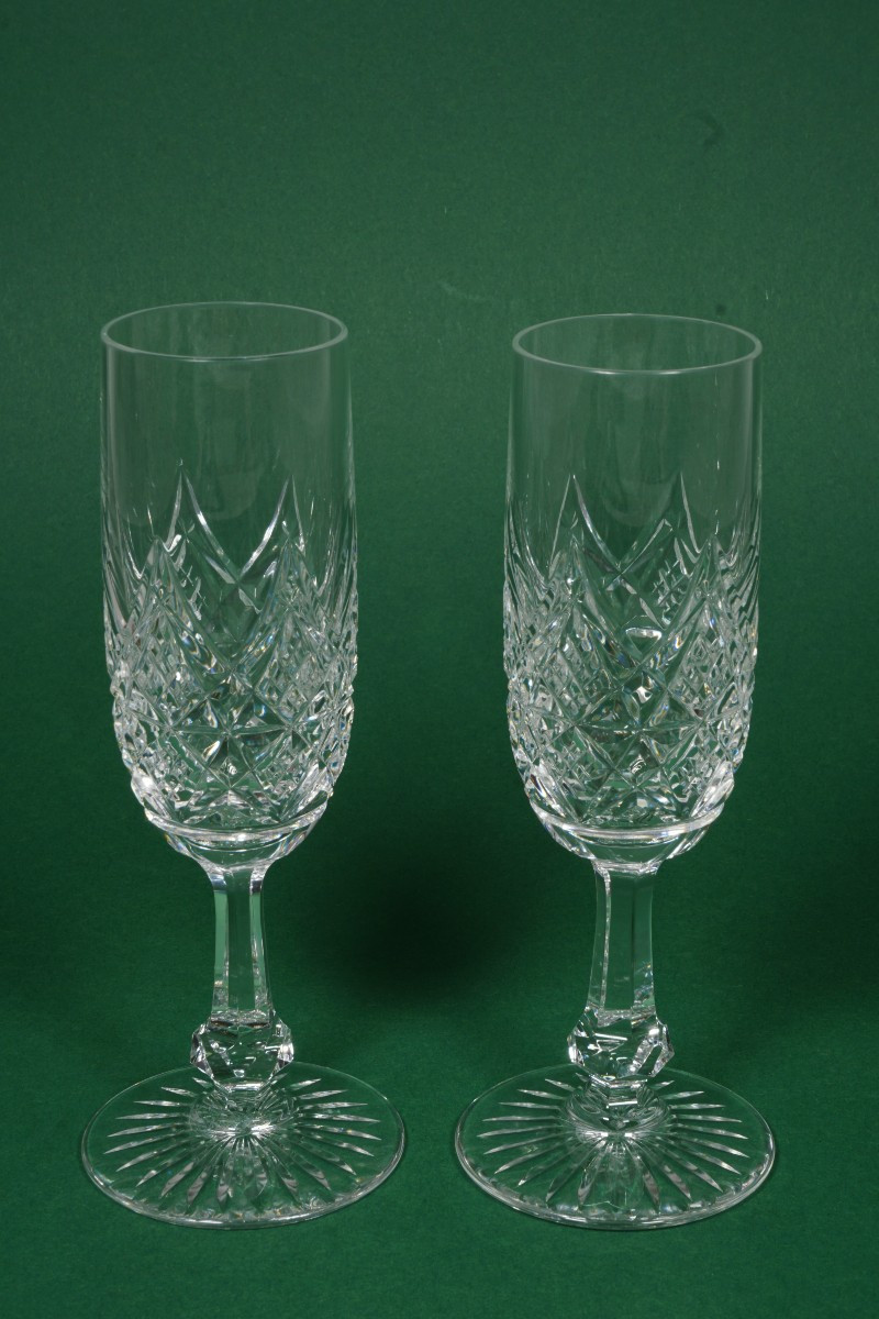 2 flutes à champagne cristal Baccarat Renaissance (10 disponibles)