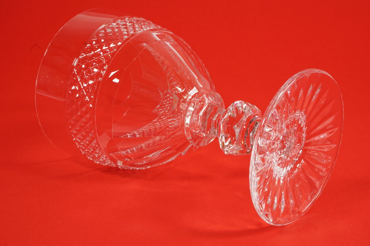 6 verres à eau N°2 cristal Saint Louis Trianon-photo-4