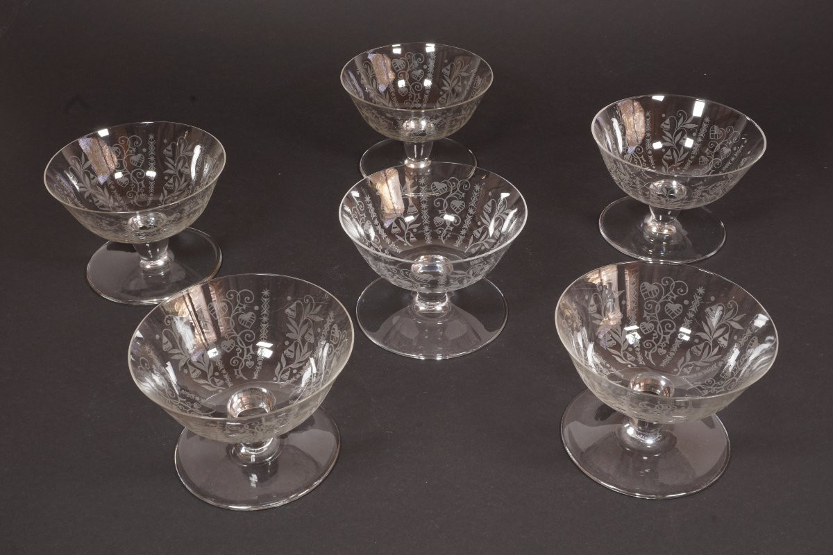 6 Baccarat Argentina Crystal Bowls-photo-2