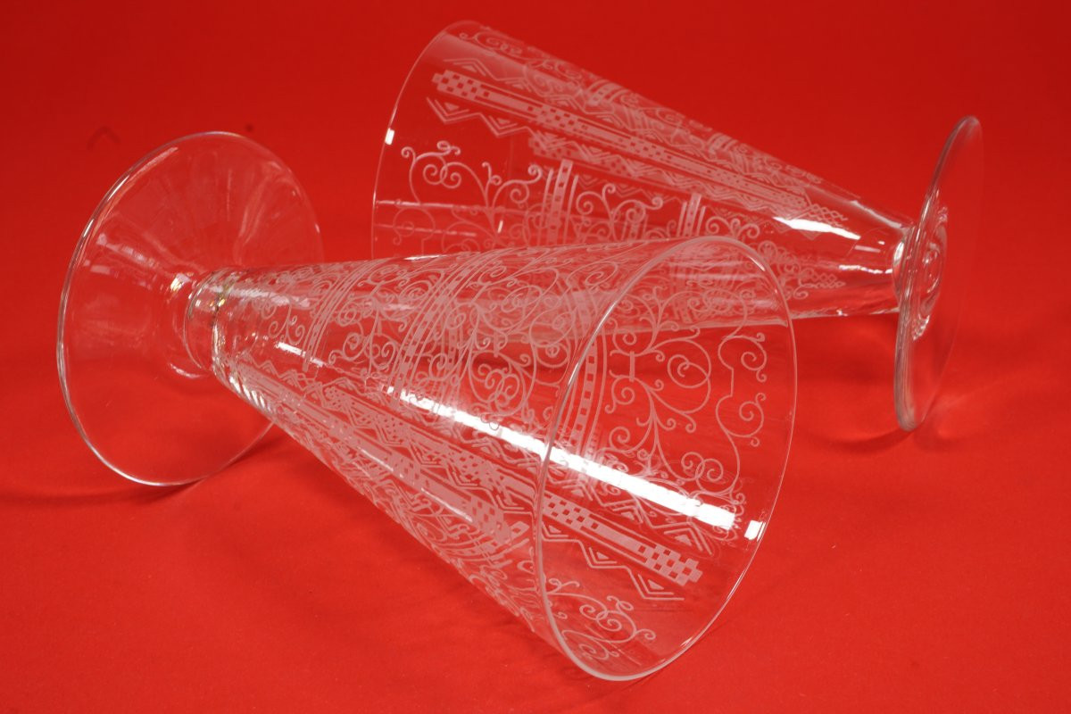 2 verres à vin rouge cristal Baccarat Lido (8 autres verres disponibles)-photo-3