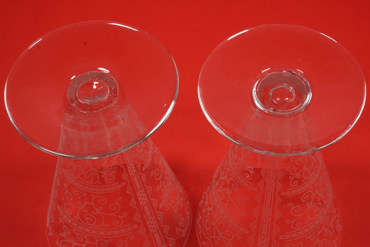 2 verres à vin rouge cristal Baccarat Lido (8 autres verres disponibles)-photo-5