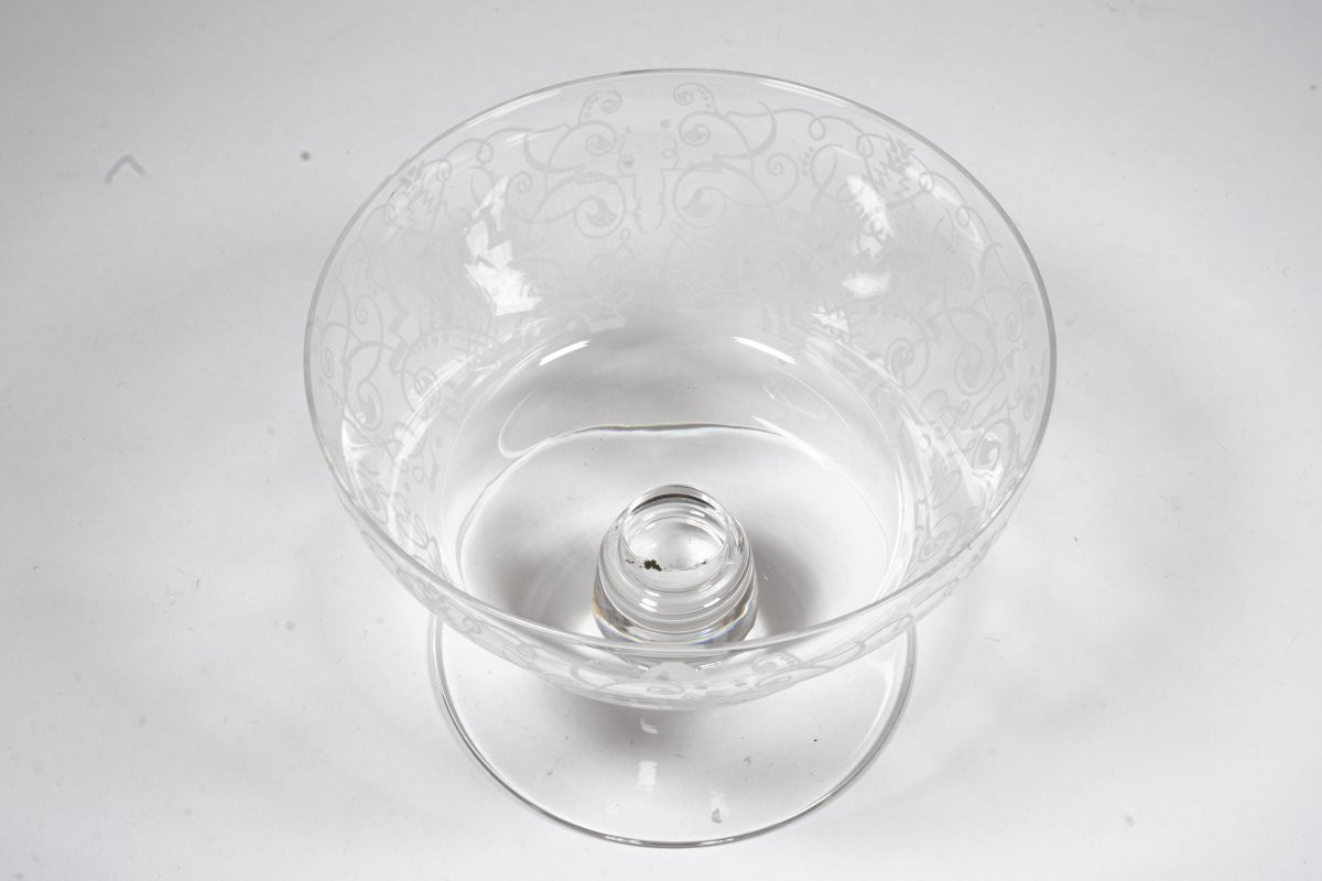 5 coupes à champagne cristal Baccarat-photo-7