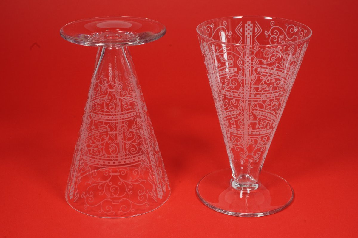 2 verres à eau cristal Baccarat Lido (8 verres disponibles)-photo-1
