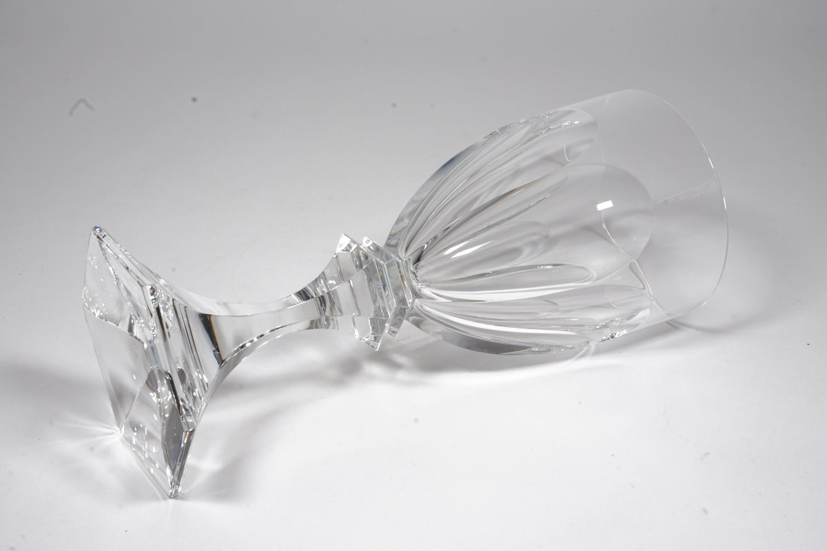 6 verres à eau en cristal Saint Louis Chambord-photo-2