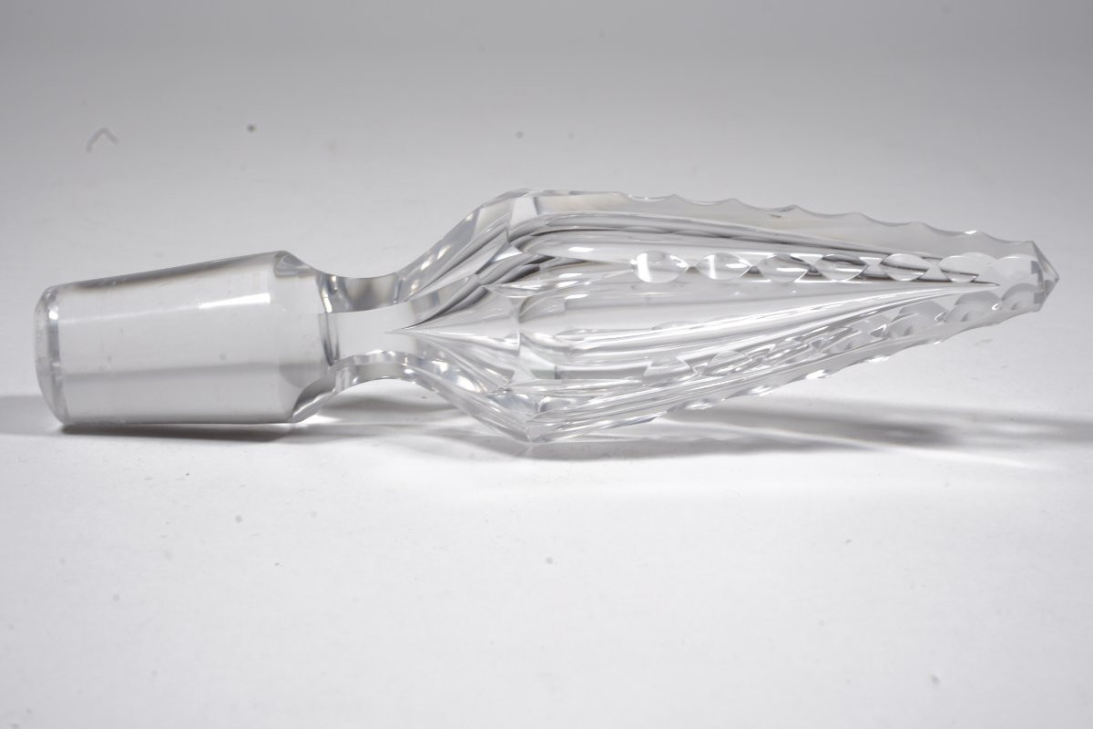 Large Saint Louis Crystal Carafe In Color-photo-4
