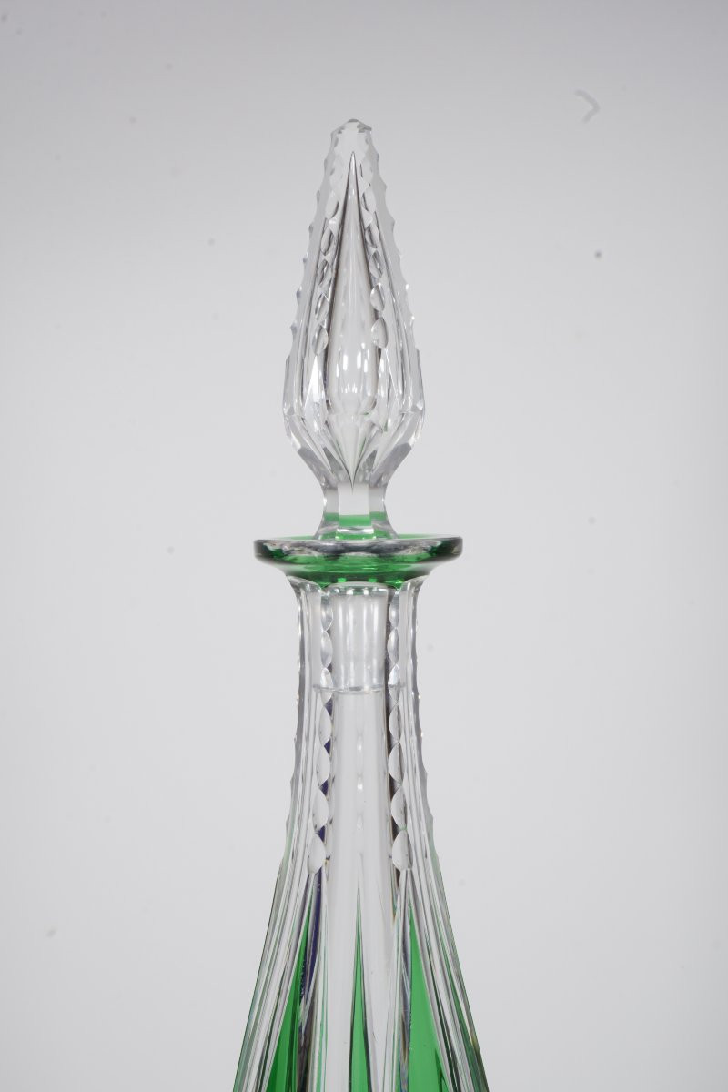 Large Saint Louis Crystal Carafe In Color-photo-5