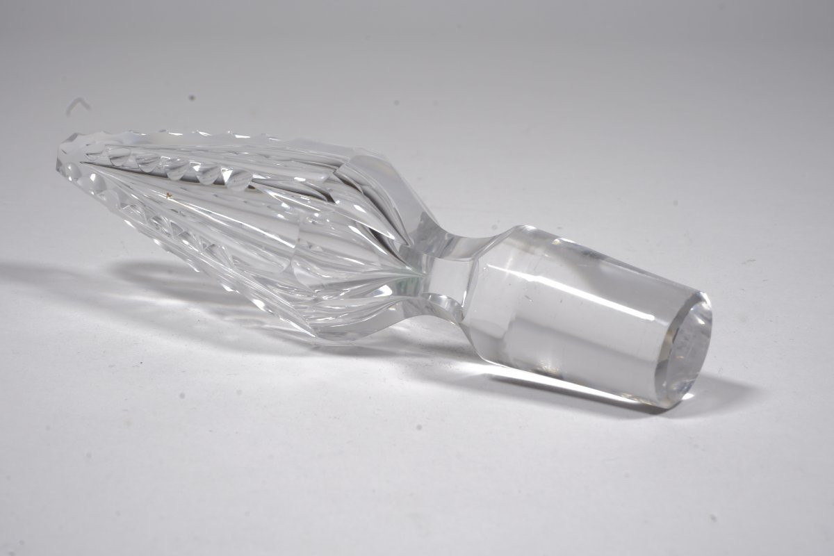 Large Saint Louis Crystal Carafe In Color-photo-6