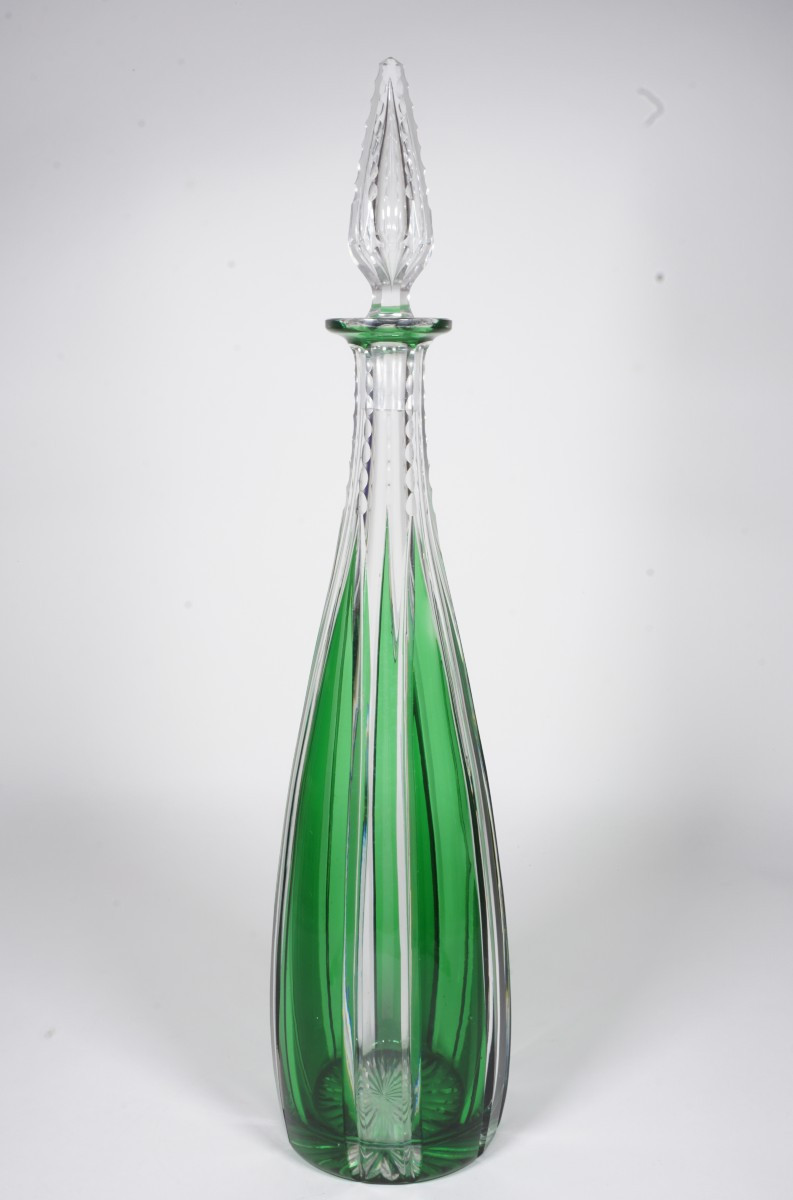 Large Saint Louis Crystal Carafe In Color