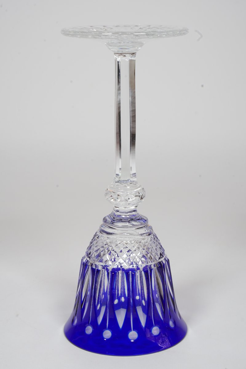 Saint Louis Tommy Dark Blue Crystal Porto,  Wine Glass-photo-4