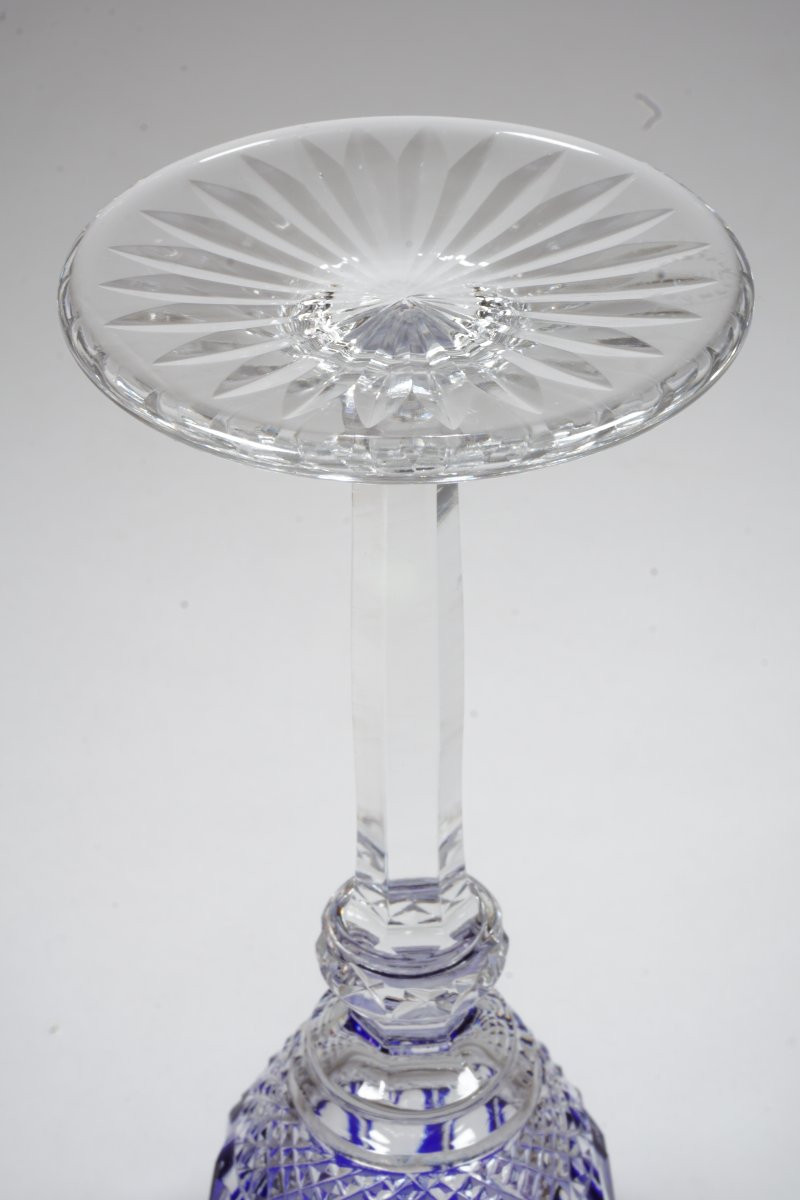 Saint Louis Tommy Dark Blue Crystal Porto,  Wine Glass-photo-2