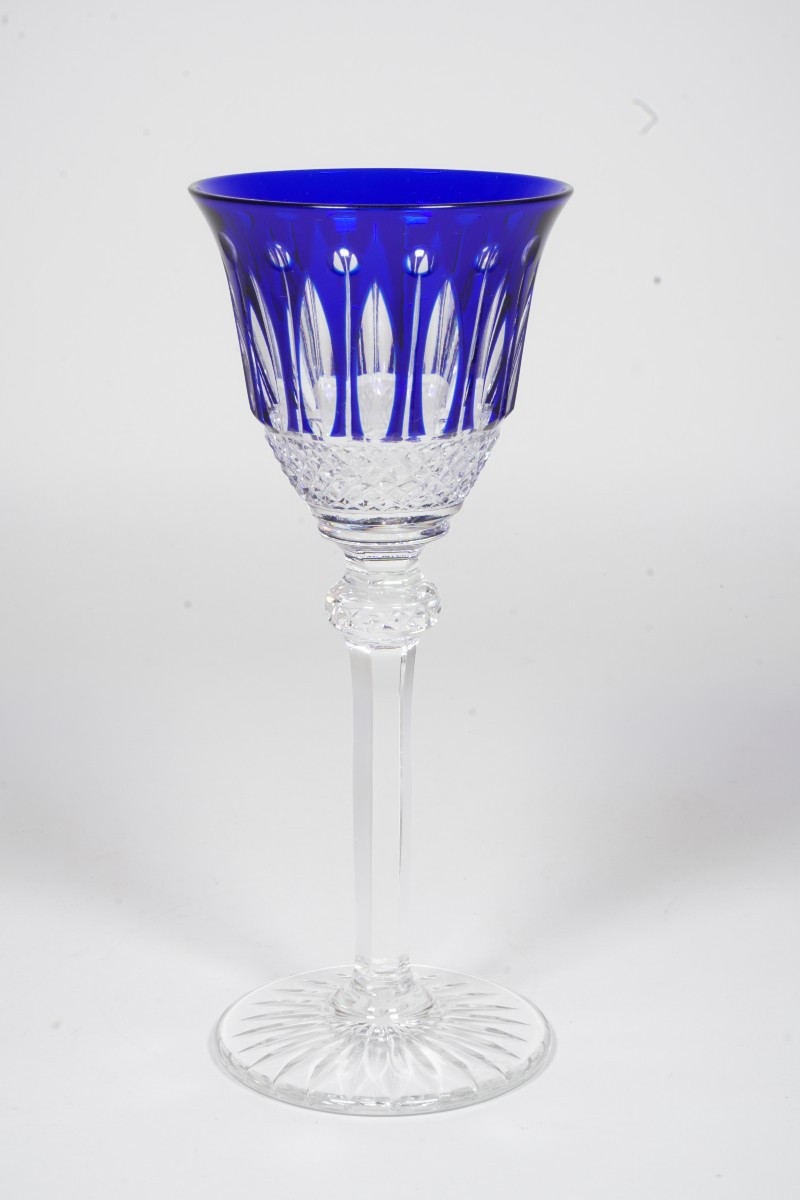 Saint Louis Tommy Dark Blue Crystal Porto,  Wine Glass