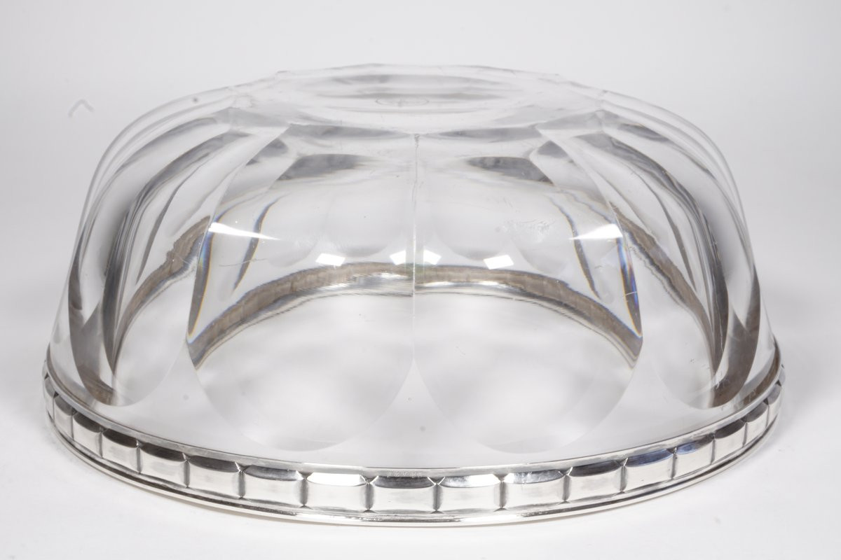 Coupe, jatte, saladier cristal Baccarat Harcourt, Argent Tetard Frères-photo-3