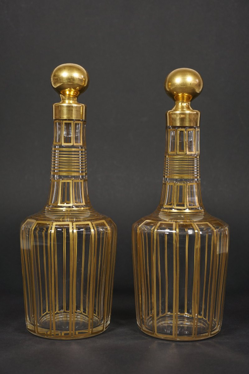 Cabaret, service à liqueur cristal Baccarat XIX-photo-3