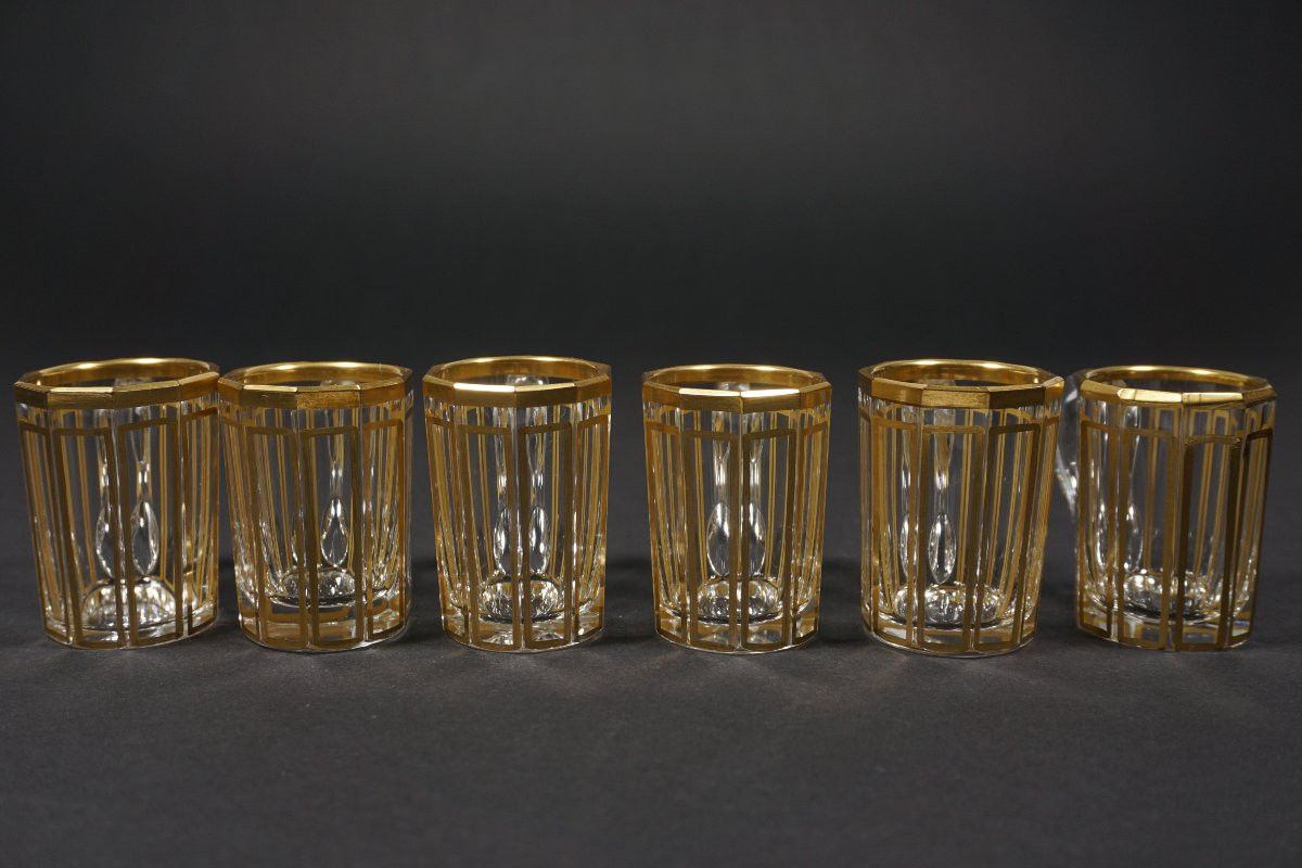 Cabaret, service à liqueur cristal Baccarat XIX-photo-1
