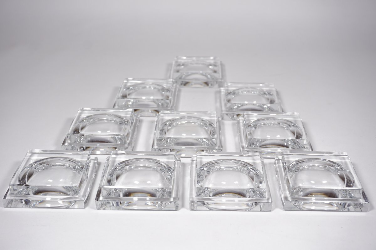 10 beurriers individuels cristal Baccarat-photo-4