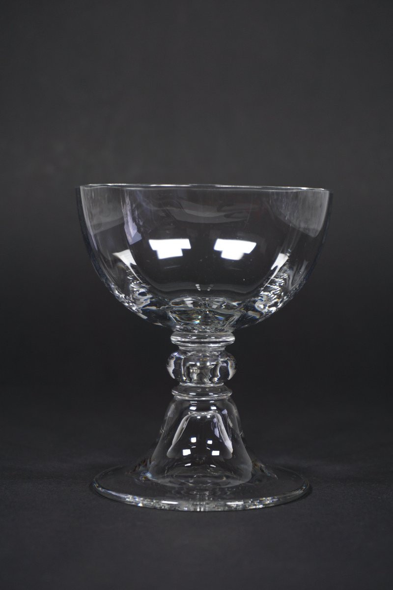 10 coupes, verres à vin de champagne cristal Baccarat-photo-1