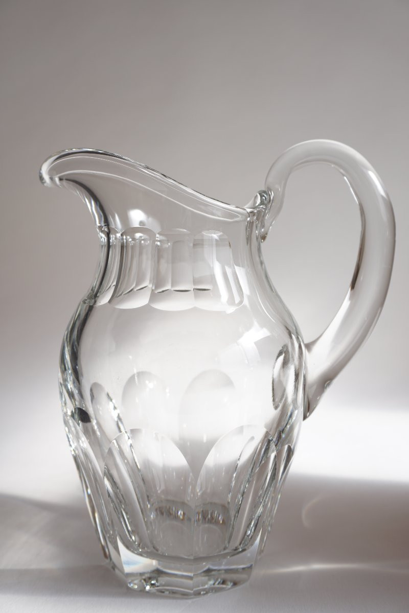 Water Jug, Pitcher, Saint Louis Bristol Crystal-photo-4