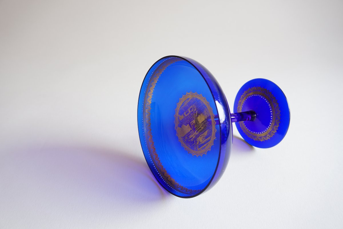 Stemmed Glass, Murano Crystal Ring Holder Venice-photo-2