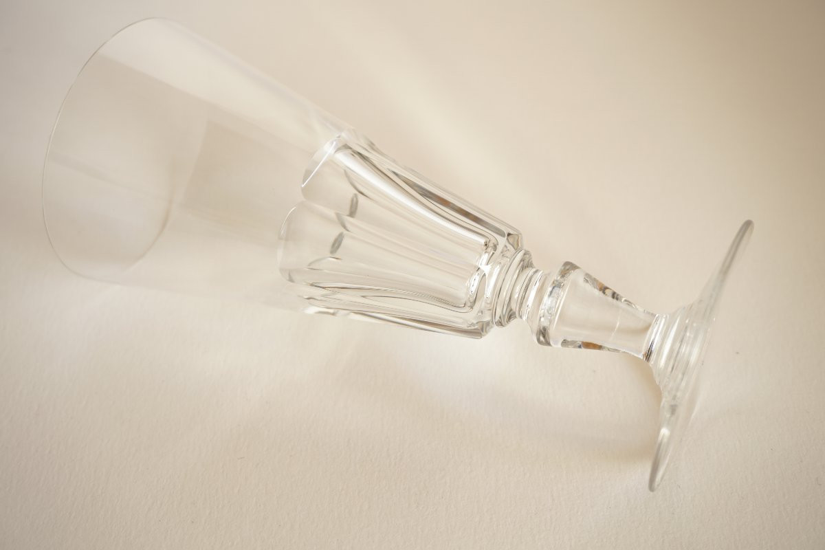 5 Baccarat Missouri Crystal Champagne Flutes-photo-2