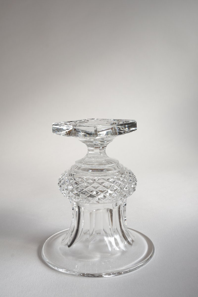 Small Medici Crystal Vase Saint Louis Versailles-photo-4