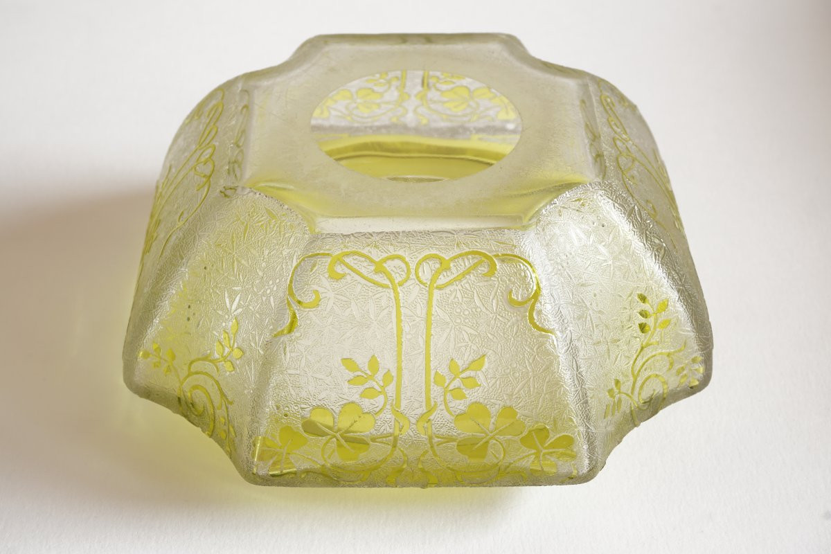 Boite, bonbonnière cristal Baccarat et Gallia Christofle-photo-8