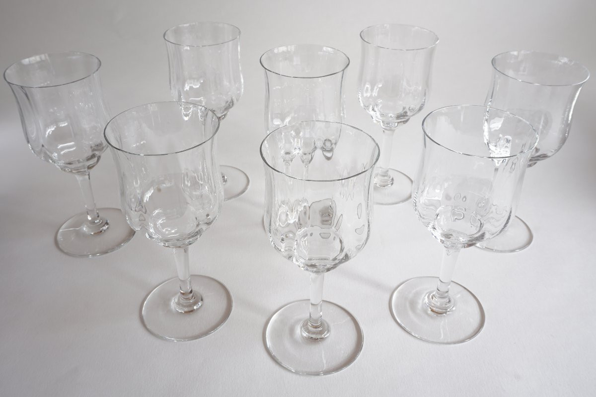 8 Baccarat Capri Crystal Water Glasses-photo-3