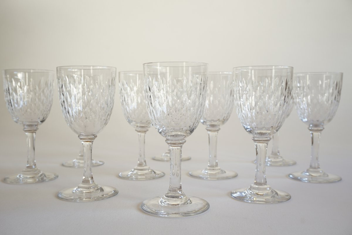 10 Baccarat Crystal Glasses Model Paris White Wine, Aperitif-photo-3