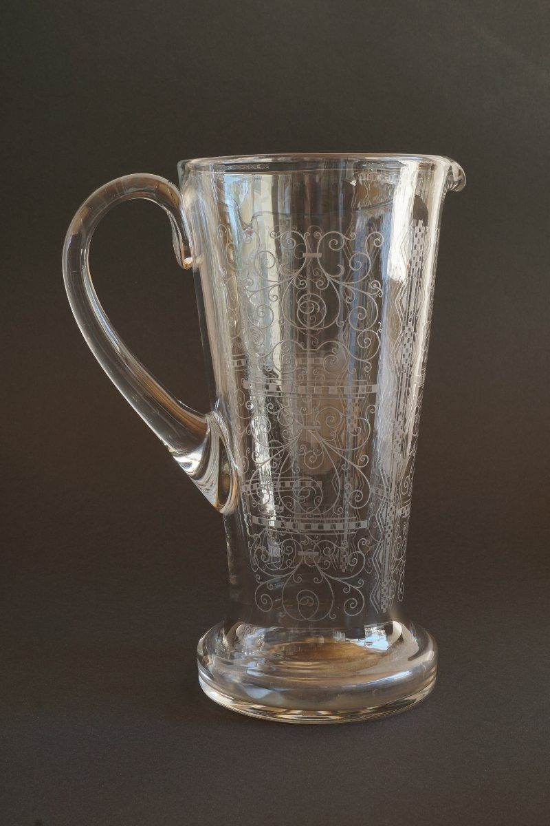 Baccarat Crystal Water Jug Lido Model-photo-2