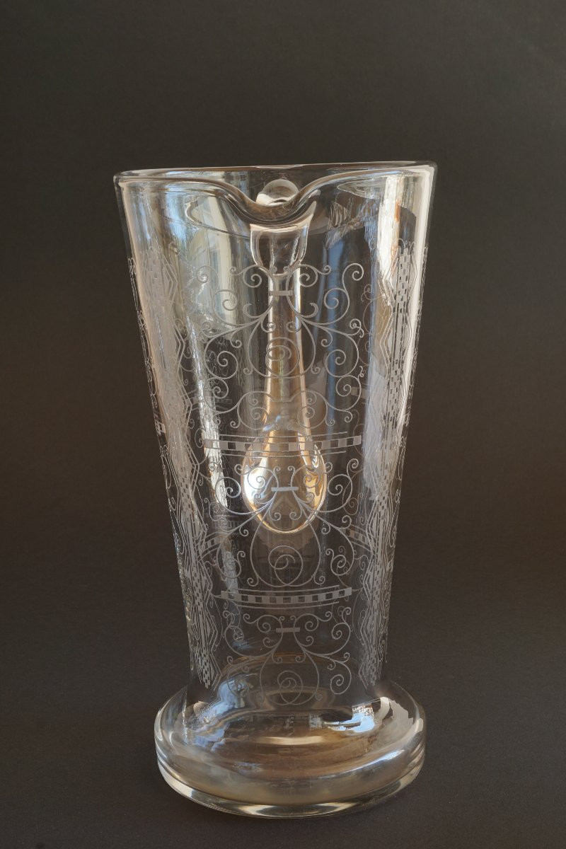 Baccarat Crystal Water Jug Lido Model-photo-3