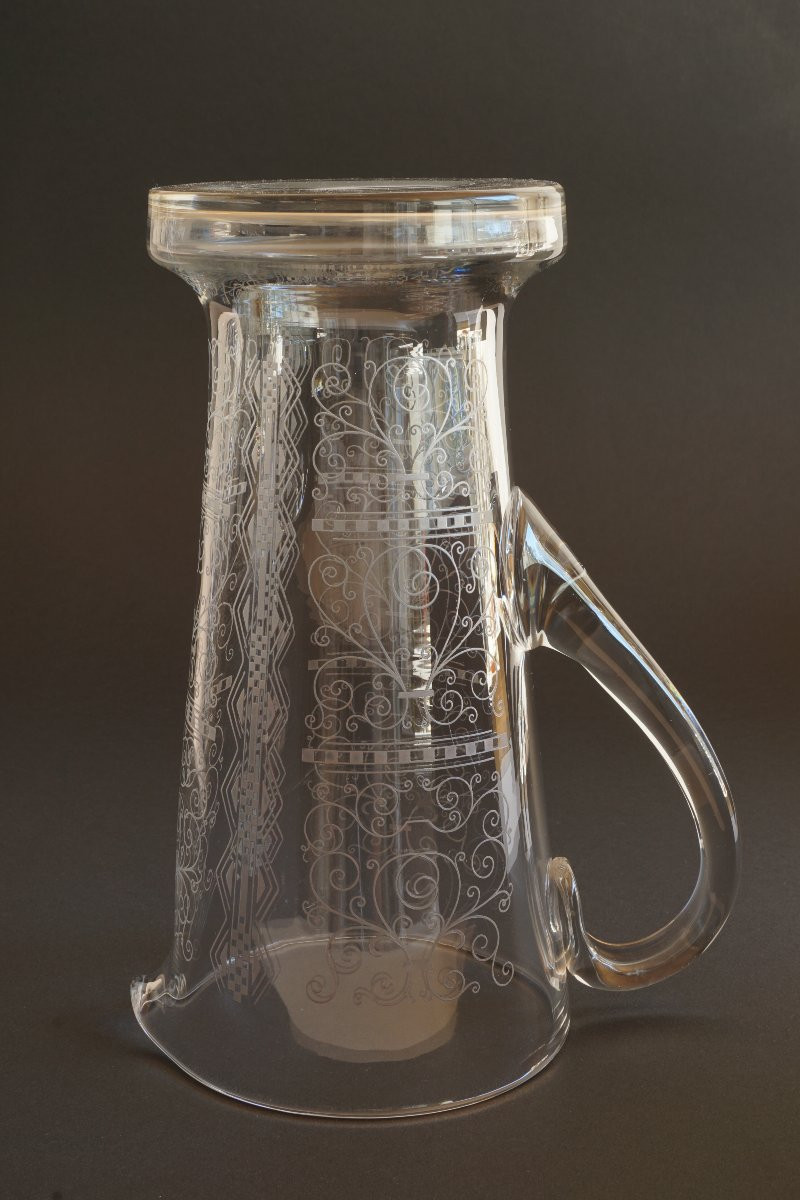 Baccarat Crystal Water Jug Lido Model-photo-3