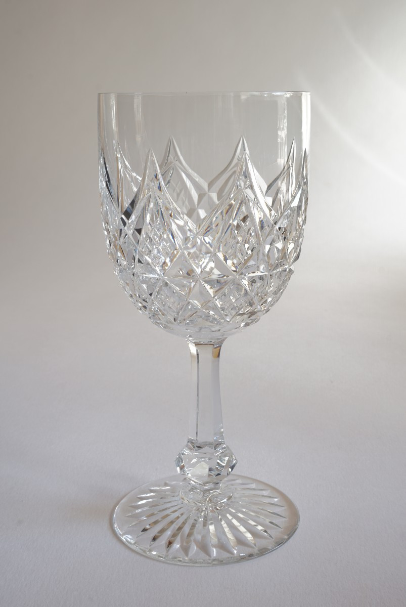 10 Water Glasses N°2 Baccarat Crystal Model Colbert-photo-3