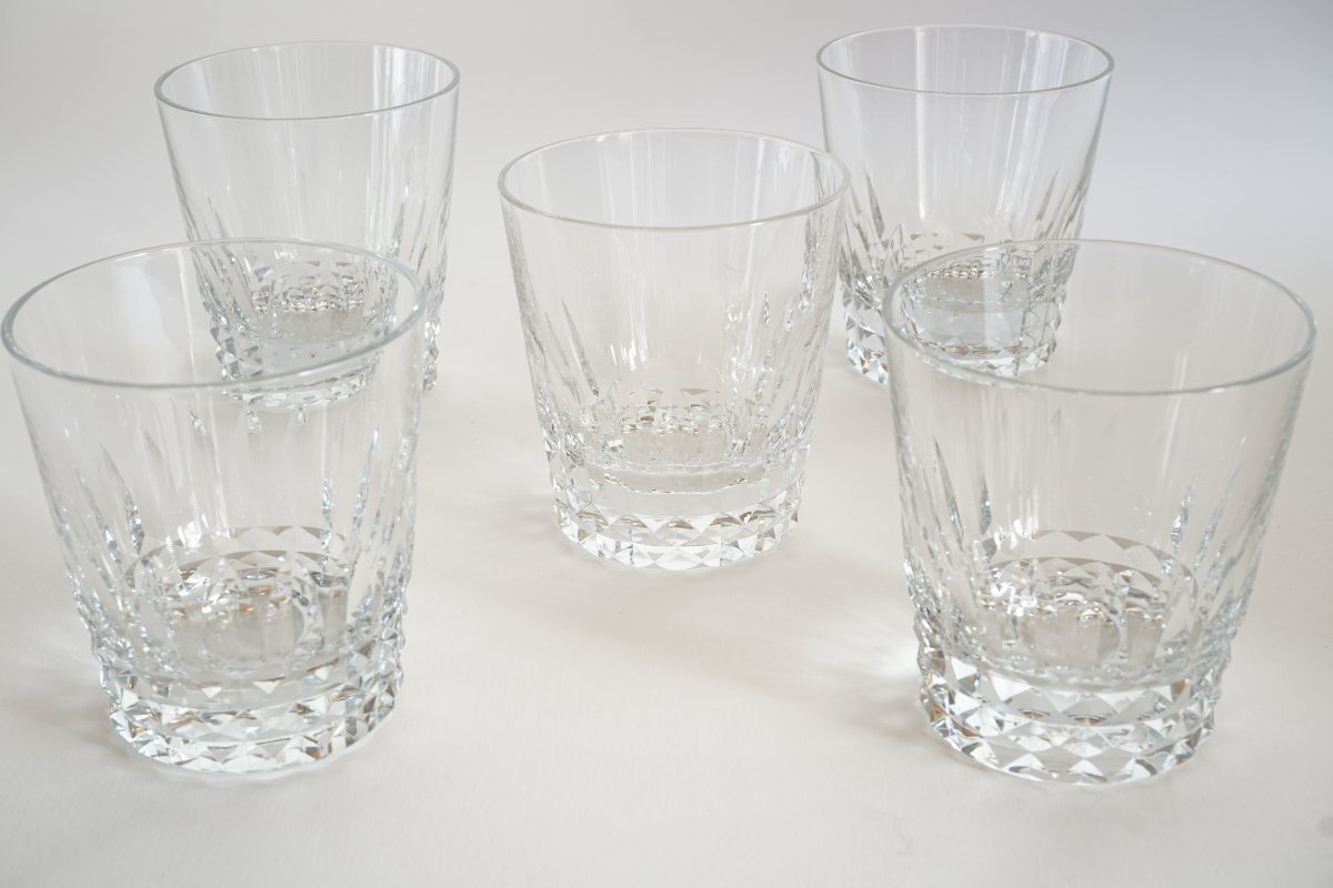 5 Crystal Whisky Glasses Baccarat Piccadilly-photo-2