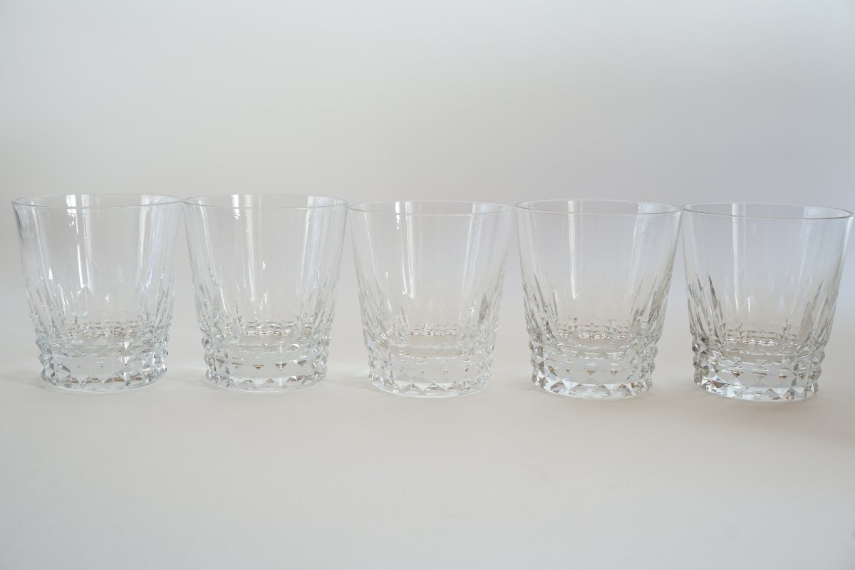 5 Crystal Whisky Glasses Baccarat Piccadilly-photo-3