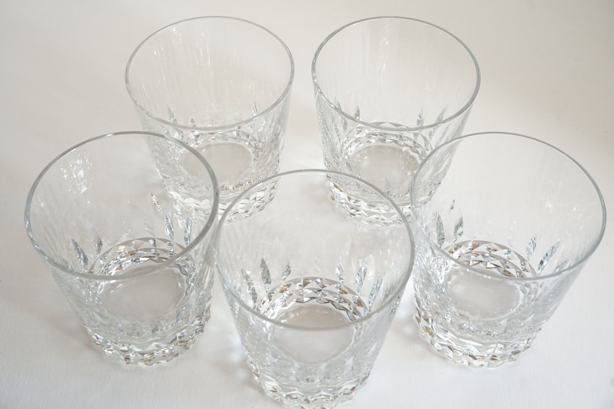 5 Crystal Whisky Glasses Baccarat Piccadilly-photo-1