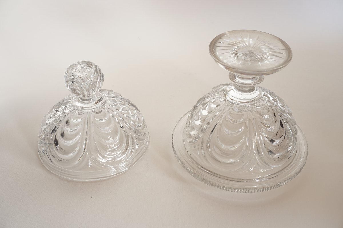 Ancien drageoir, sucrier cristal Le Creusot, Baccarat-photo-1