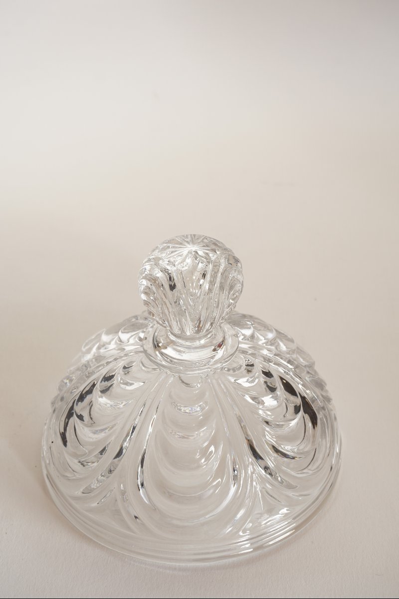 Ancien drageoir, sucrier cristal Le Creusot, Baccarat-photo-3