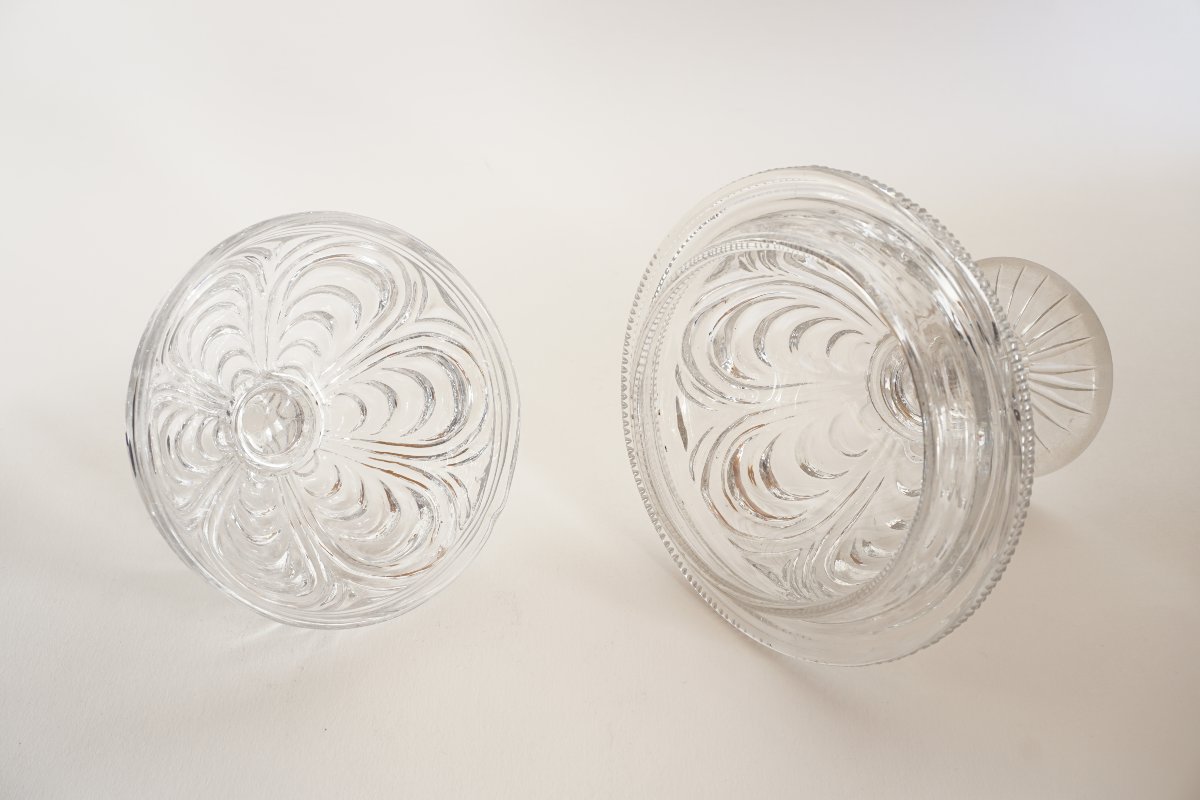 Ancien drageoir, sucrier cristal Le Creusot, Baccarat-photo-5